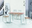 2013 low price MDF metal dining table set mdt03