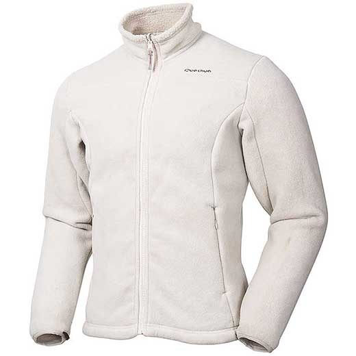 White Fleece Jacket Ladies