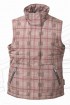 Grid Style Printed  Women sleeveless jacket