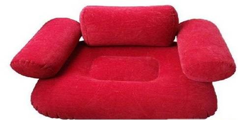 Flocked PVC Inflatable Sofa
