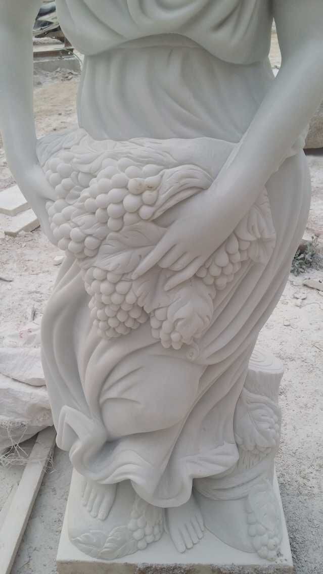 Beautiful White Marble Statue Female Statue