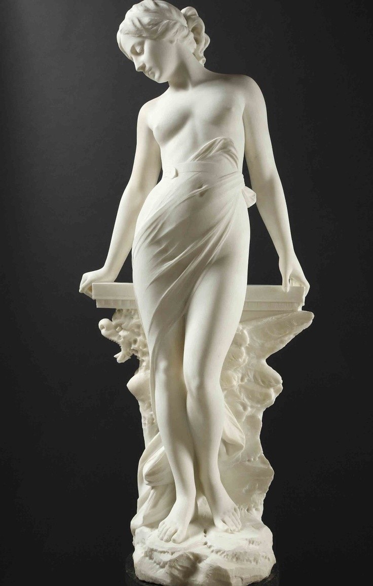 White Female Sculpture Figure Sculpture