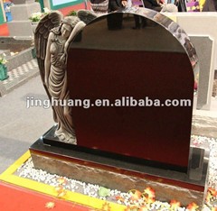 Beautiful Red Granite Headstone