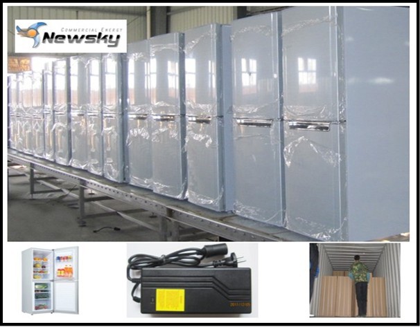 Newsky 142L 72W DC 12V/24V Solar refrigerator