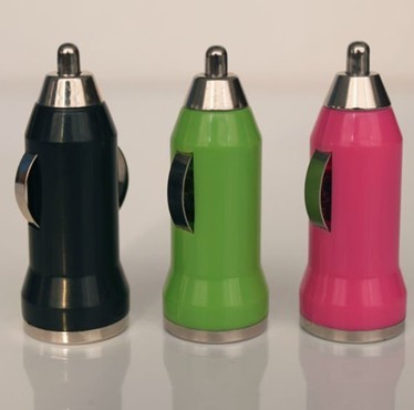 Multi Colour mini USB Car Charger for ecigarettes