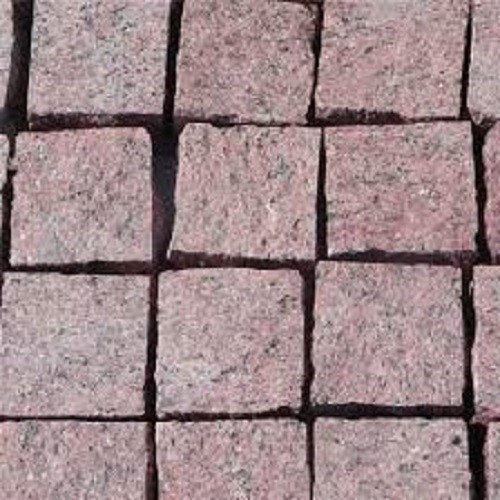 Flamed Red Granite Cube Stone for Garden Paving