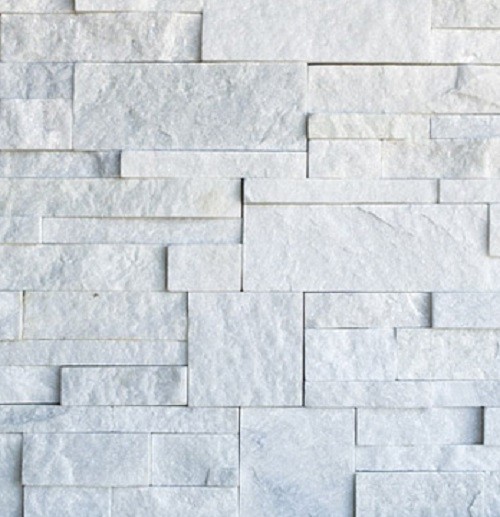 Snow White Quartzite Ledge Stone/Wall Panel