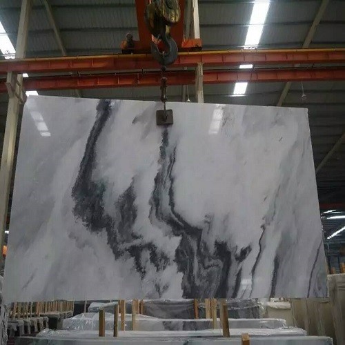 Natural Polished Chinese Landscape Painting Marble