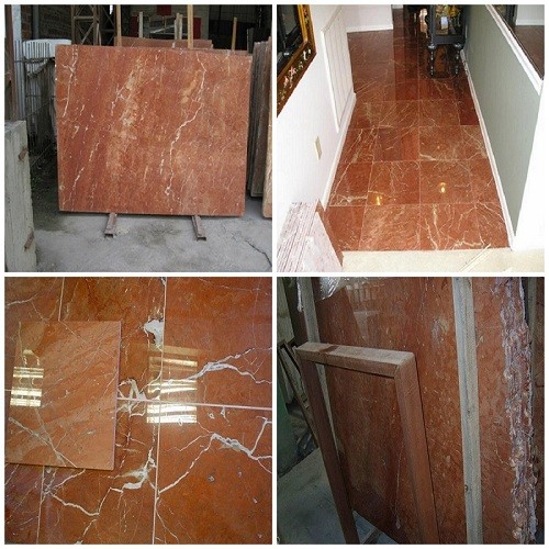 Natural Stone Rosso Alicante Marble Flooring Tiles