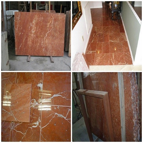 Natural Stone Rosso Alicante Marble Flooring Tiles