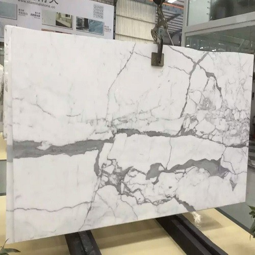 Polished Snow White Marble Slabs