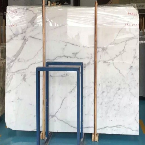 Polished Snow White Marble Slabs