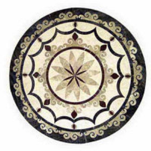 Decorative Marble Water Jet Medallion Tile