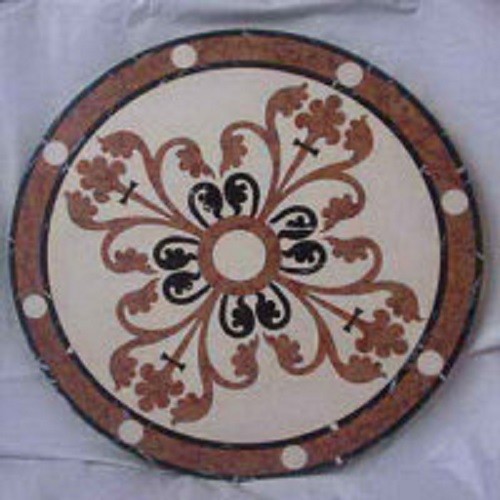 Marble Water-Jet Medallion Tile for Hall Flooring