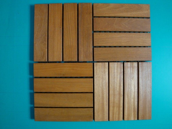 4 Strip Balau Decking Tiles