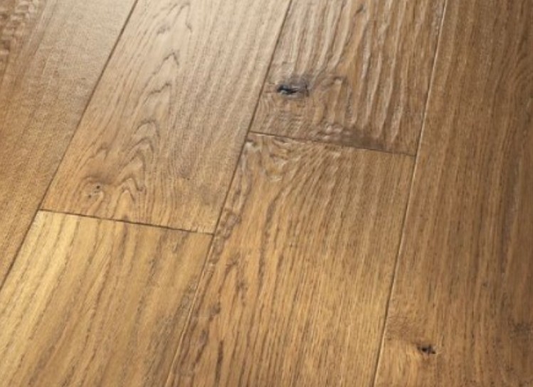 Handscraped Stained Solid Oak Flooring