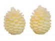 Christmas Pinecone Carved Wax LED Candle