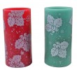 Flameless leaves  Decal  Wax LED Candle