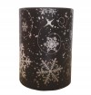 Snowflake Decal Christmas LED candle