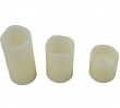 3pc set melted edge flameless bone wax LED candle