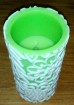 Holiday Decoration Wax Carved LED Candle