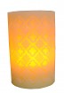Ivory wax carved paraffin wax LED candle