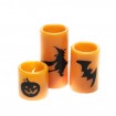 Flameless paraffin wax halloween LED candle