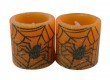Orange Spider Flameless Paraffin Wax LED Candle