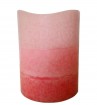 Pink LED Flameless Mottled Pillar Candle