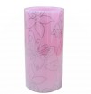 Flameless paraffin wax decal LED candle