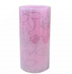 Flameless paraffin wax decal LED candle