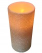 Golden Glitter LED Flameless Pillar Candle