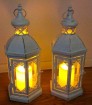 Everlasting Glow Metal LED Candle Lantern