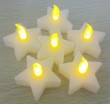 Plastic Star shaped led tea light candle