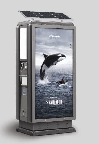Litter bin advertising F-04K6