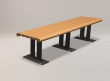 Wooden benches