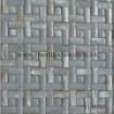 white arch freshwater shell mosaic