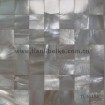 white freshwater shell mosaic