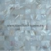 white freshwater shell mosaic