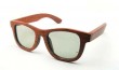 red wood frame sunglasses, made by hand