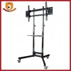 tempered glass lcd tv stand with wall mount