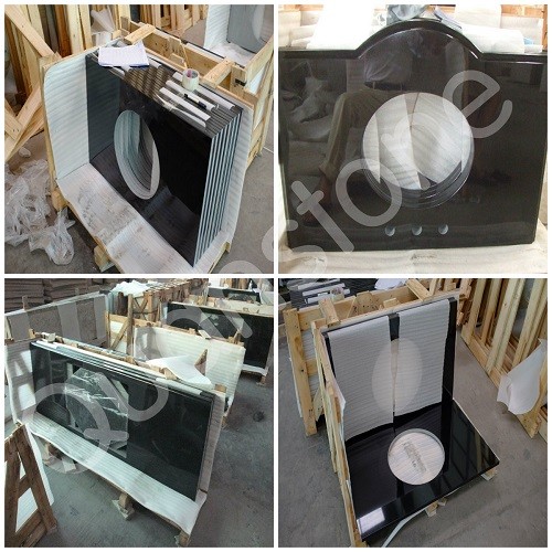 Natural Black Granite Laminate Kitchen Countertops