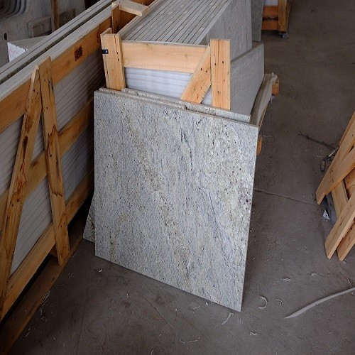 White Granite Bathroom Vanitytops with Eased Edge