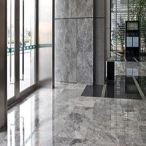 Polished Natural Stone Silver Mink Marble Skirting