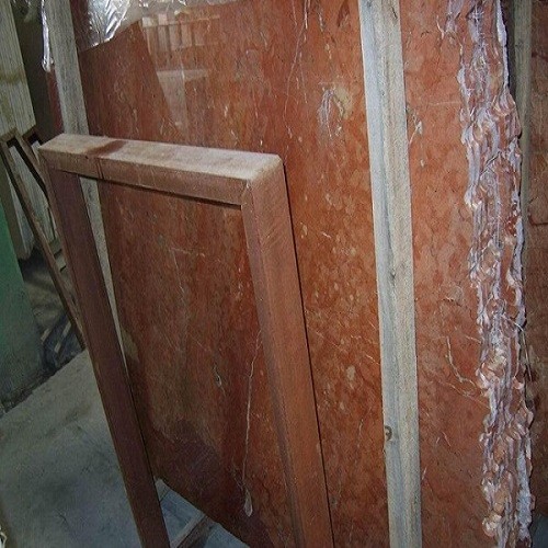 Polished Rosso Alicante Marble Slab for Home Decor