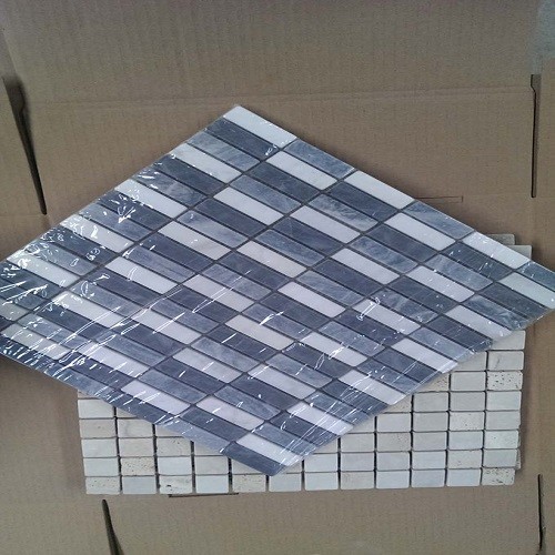 Strip Marble Mosaic Tiles for Wall/Floor