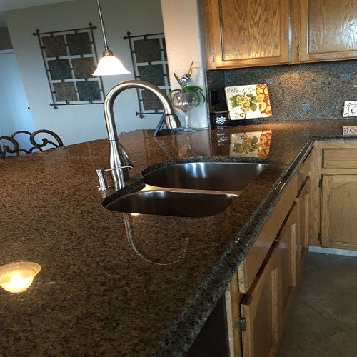 Natural Stone Tropical Brown Granite Tabletop