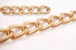 thick line brass big ring chain