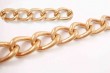 thick line brass big ring chain