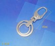 Shiny zinc alloy key/bagclasp